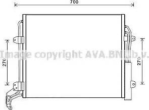 Ava Quality Cooling VW5324 - Конденсатор, кондиціонер avtolavka.club