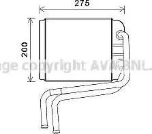 Ava Quality Cooling VW6378 - Теплообмінник, опалення салону avtolavka.club