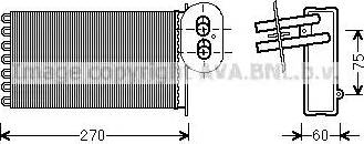 Ava Quality Cooling VW 6296 - Теплообмінник, опалення салону avtolavka.club