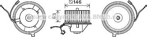 Ava Quality Cooling VW8349 - Електродвигун, вентиляція салону avtolavka.club