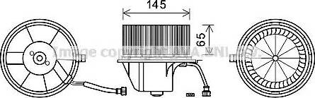 Ava Quality Cooling VW8351 - Електродвигун, вентиляція салону avtolavka.club