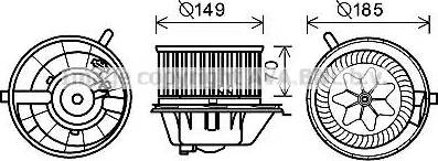 Ava Quality Cooling VW8337 - Електродвигун, вентиляція салону avtolavka.club