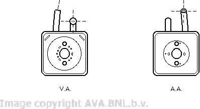 Ava Quality Cooling VW 3089 - Масляний радіатор, рухове масло avtolavka.club