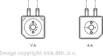 Ava Quality Cooling VW 3086 - Масляний радіатор, рухове масло avtolavka.club