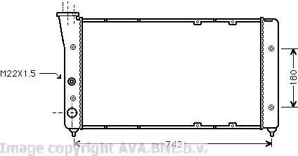 Ava Quality Cooling VW 2091 - Радіатор, охолодження двигуна avtolavka.club