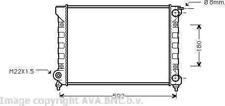 FPS 74 A447-X - Радіатор, охолодження двигуна avtolavka.club