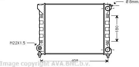 Ava Quality Cooling VW 2047 - Радіатор, охолодження двигуна avtolavka.club