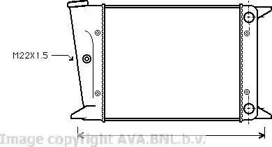 Ava Quality Cooling VW 2004 - Радіатор, охолодження двигуна avtolavka.club