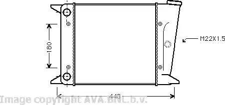 Ava Quality Cooling VW 2001 - Радіатор, охолодження двигуна avtolavka.club