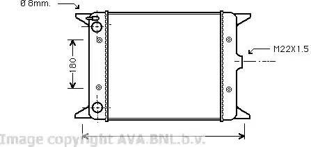 Ava Quality Cooling VW 2012 - Радіатор, охолодження двигуна avtolavka.club