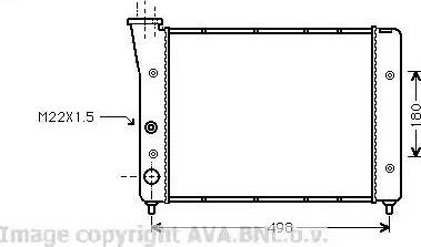 Ava Quality Cooling VW 2083 - Радіатор, охолодження двигуна avtolavka.club