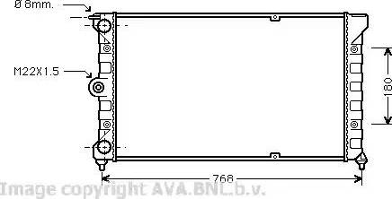 Ava Quality Cooling VW 2036 - Радіатор, охолодження двигуна avtolavka.club