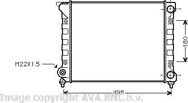 Ava Quality Cooling VW 2070 - Радіатор, охолодження двигуна avtolavka.club