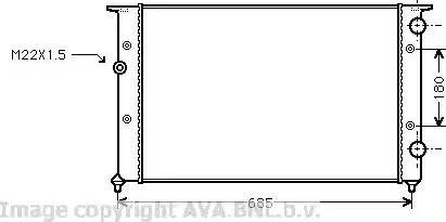 Ava Quality Cooling VW 2102 - Радіатор, охолодження двигуна avtolavka.club