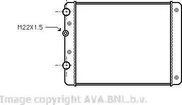 Ava Quality Cooling VW 2129 - Радіатор, охолодження двигуна avtolavka.club