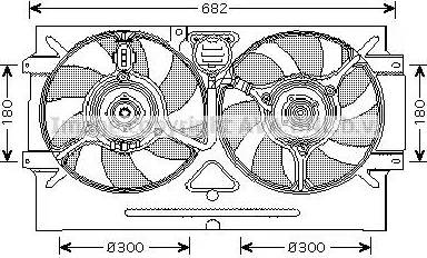 Ava Quality Cooling VW7518 - Вентилятор, охолодження двигуна avtolavka.club