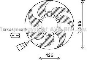 Ava Quality Cooling VW7535 - Вентилятор, охолодження двигуна avtolavka.club