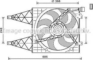 Ava Quality Cooling VW7532 - Вентилятор, охолодження двигуна avtolavka.club