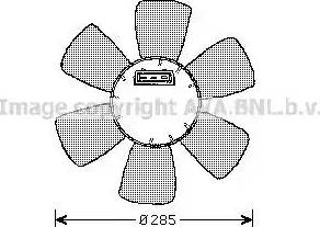 Ava Quality Cooling VW7524 - Вентилятор, охолодження двигуна avtolavka.club