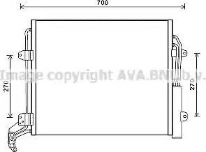 Ava Quality Cooling VWA5324D - Конденсатор, кондиціонер avtolavka.club