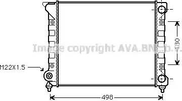 Ava Quality Cooling VWA2070 - Радіатор, охолодження двигуна avtolavka.club