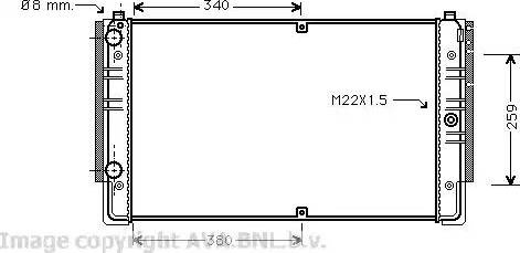 Ava Quality Cooling VWA2149 - Радіатор, охолодження двигуна avtolavka.club