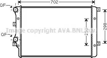 Ava Quality Cooling VWA2206 - Радіатор, охолодження двигуна avtolavka.club