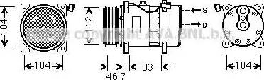 Ava Quality Cooling VW K288 - Компресор, кондиціонер avtolavka.club