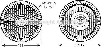 Ava Quality Cooling VW C274 - Зчеплення, вентилятор радіатора avtolavka.club