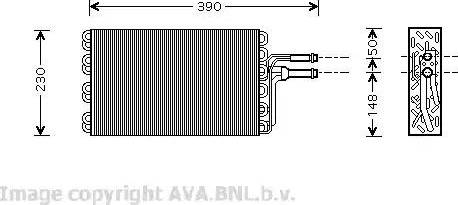 Ava Quality Cooling VW V185 - Випарник, кондиціонер avtolavka.club