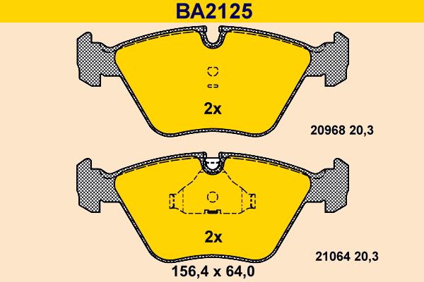 Barum BA2125 - Гальмівні колодки, дискові гальма avtolavka.club