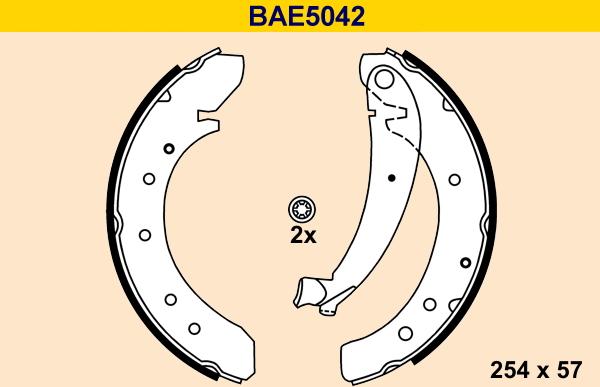 Barum BAE5042 - Комплект гальм, барабанний механізм avtolavka.club