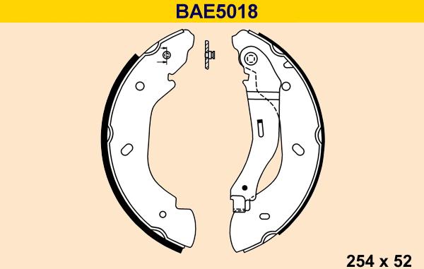 Barum BAE5018 - Комплект гальм, барабанний механізм avtolavka.club