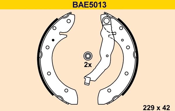 Barum BAE5013 - Комплект гальм, барабанний механізм avtolavka.club