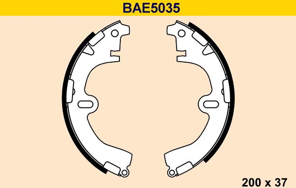 Barum BAE5035 - Комплект гальм, барабанний механізм avtolavka.club