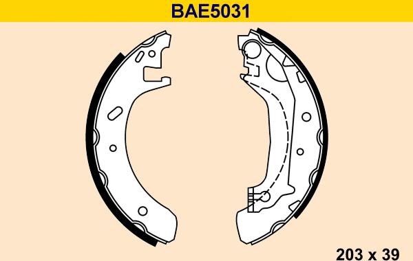 Barum BAE5031 - Комплект гальм, барабанний механізм avtolavka.club
