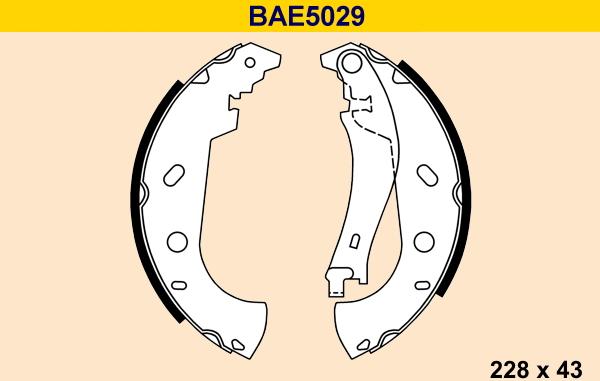 Barum BAE5029 - Комплект гальм, барабанний механізм avtolavka.club