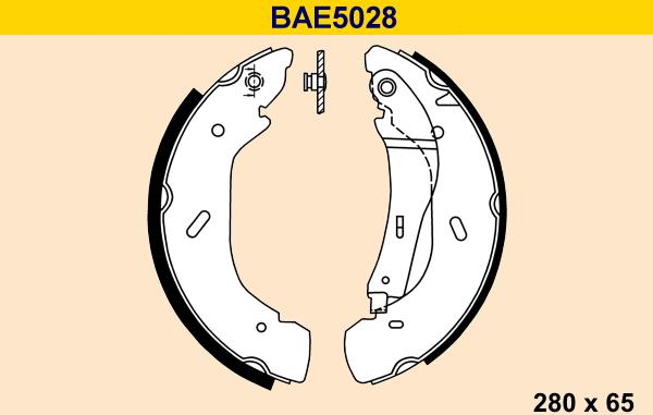 Barum BAE5028 - Комплект гальм, барабанний механізм avtolavka.club