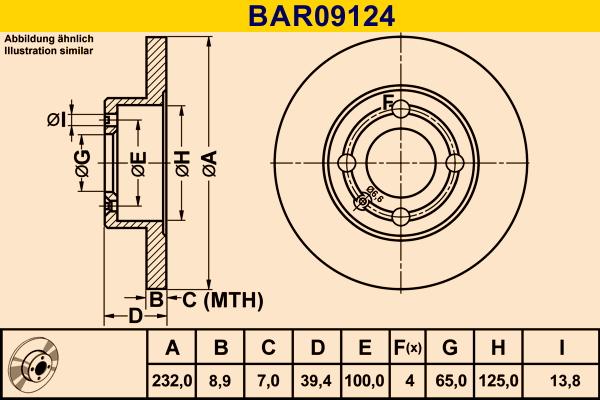 Barum BAR09124 - Гальмівний диск avtolavka.club