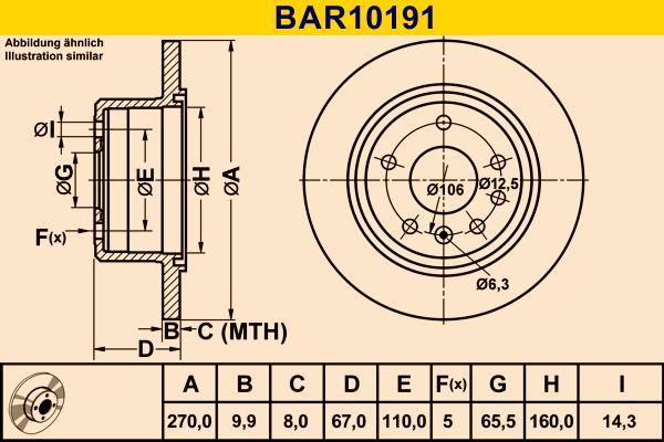 Barum BAR10191 - Гальмівний диск avtolavka.club