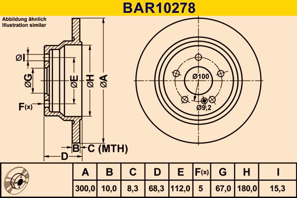 Barum BAR10278 - Гальмівний диск avtolavka.club