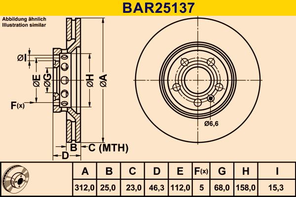 Barum BAR25137 - Гальмівний диск avtolavka.club