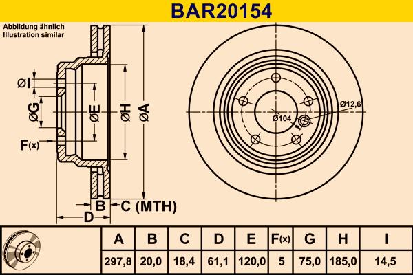 Barum BAR20154 - Гальмівний диск avtolavka.club