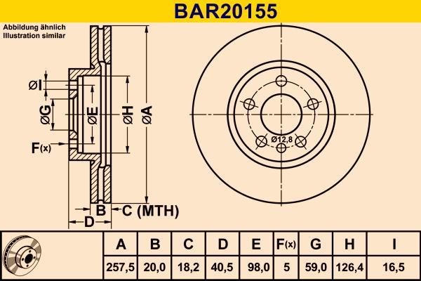 Barum BAR20155 - Гальмівний диск avtolavka.club