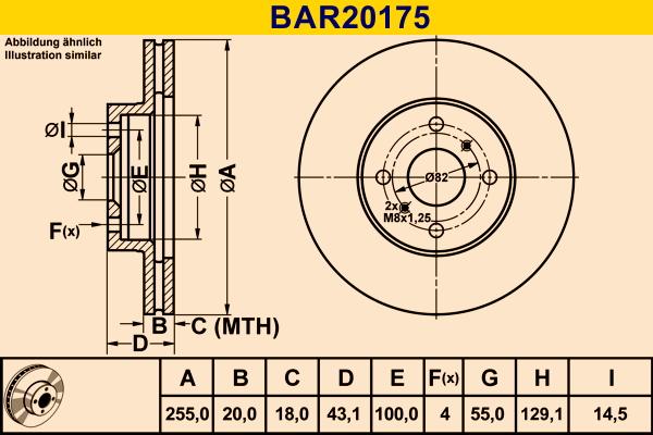 Barum BAR20175 - Гальмівний диск avtolavka.club