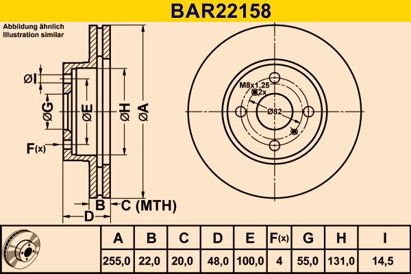 Barum BAR22158 - Гальмівний диск avtolavka.club