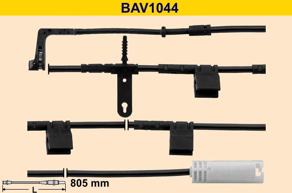 Barum BAV1044 - Сигналізатор, знос гальмівних колодок avtolavka.club