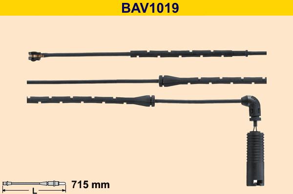 Barum BAV1019 - Сигналізатор, знос гальмівних колодок avtolavka.club