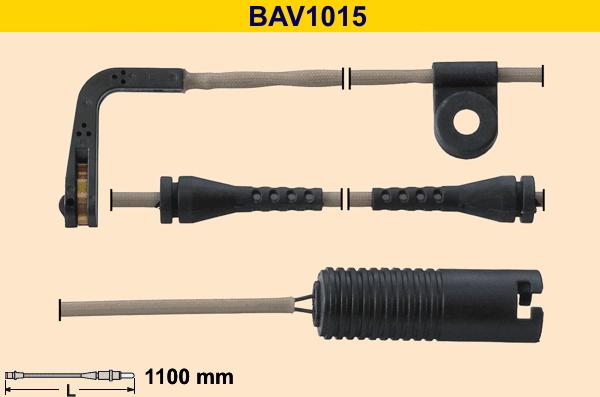 Barum BAV1015 - Сигналізатор, знос гальмівних колодок avtolavka.club