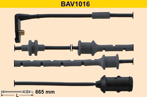 Barum BAV1016 - Сигналізатор, знос гальмівних колодок avtolavka.club